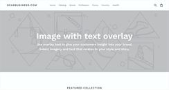 Desktop Screenshot of dearbusiness.com
